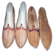 CAMEL LEATHER SHOES POINTED
