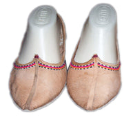 CAMEL LEATHER SHOES POINTED
