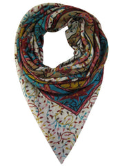 Fine Wool Luxury Jacquard Design Scarf Stole