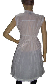 COTTON CHIKEN EMBROIDERED TUNIC / TOP / INDIAN KURTI