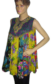 COTTON EMBROIDERED TUNIC / TOP / INDIAN KURTI