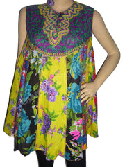COTTON EMBROIDERED TUNIC / TOP / INDIAN KURTI