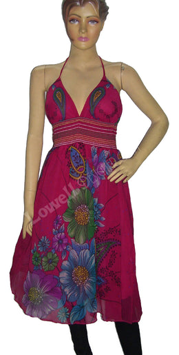 LONG MAXI CHIFFON CASUAL GIRLS LADIES EVENING DRESS
