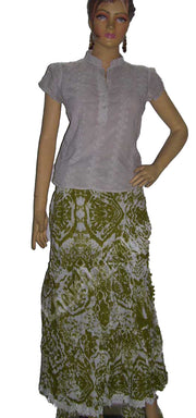COTTON TIE DYE LONG SKIRTS