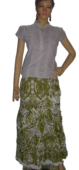 COTTON TIE DYE LONG SKIRTS