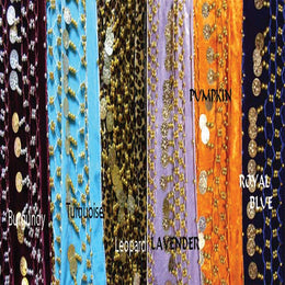 VELVET HIP SCARF THREE ROW
