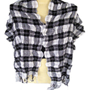CHECK VISCOSE LYCRA SCARF