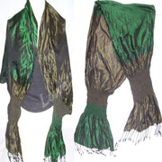 TWO TONE LYCRA SILK SCARF