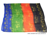 PALM TREE CHIFFON SCARF