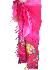 POLY COTTON SEA PRINT SARONGS & PAREOS