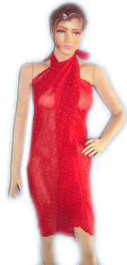 POLKA DOT POLYESTER SARONG