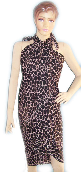ANIMAL PRINT RAYON PAREOS