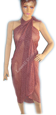 ANIMAL PRINT CHIFFON PAREOS