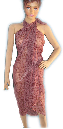 ANIMAL PRINT CHIFFON PAREOS