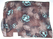 FLOWER PRINT POLYESTER  PAREOS