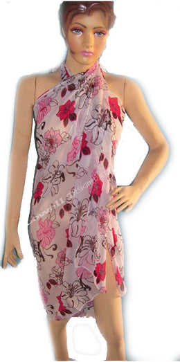 FLOWER PRINTED PAREOS