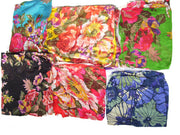 FLOWER PRINT COTTON PAREOS