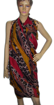 ANIMAL PRINT COTTON VISCOSE SARONG