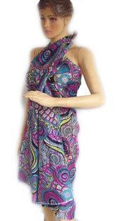 GEOMETRIC PRINT COTTON PAREOS
