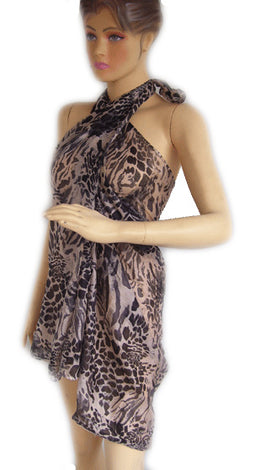 ANIMAL PRINT COTTON PAREOS