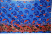 BEACH PRINT POLYCOTTON PAREOS