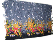 BEACH PRINT POLYCOTTON PAREOS