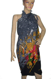 BEACH PRINT POLYCOTTON PAREOS