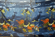 BEACH PRINT POLYCOTTON PAREOS