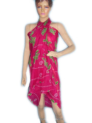 BEACH PRINT POLYCOTTON PAREOS