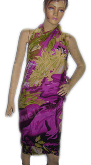 SEA PRINT POLYCOTTON PAREOS