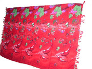 BEACH PRINT POLYCOTTON PAREOS