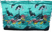 POLY COTTON SEA PRINT BEACH WEAR PAREO