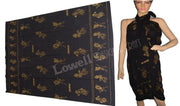 BEACH PRINT POLYCOTTON PAREOS
