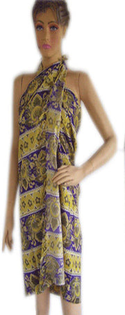STRIPE FLOWER PRINT SARONG