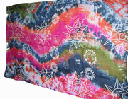 MULTCOLOR CELTIC PRINT TIE DYE VISCOSE  PAREOS