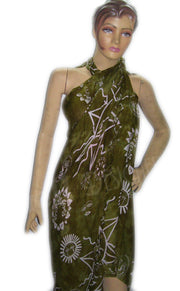 MULTCOLOR CELTIC PRINT TIE DYE VISCOSE  PAREOS