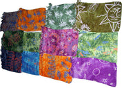 MULTCOLOR CELTIC PRINT TIE DYE VISCOSE  PAREOS