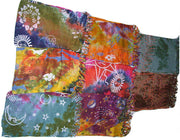 MULTCOLOR CELTIC PRINT TIE DYE VISCOSE  PAREOS