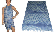 TWO TONE TIE DYE VISCOSE PAREO