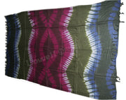 MULTICOLOR TIE DYE VISCOSE PAREO