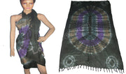 MULTICOLOR TIE DYE VISCOSE PAREO