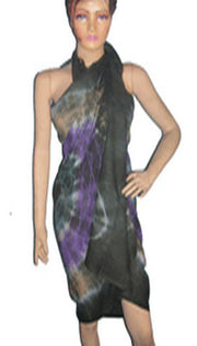 MULTICOLOR TIE DYE VISCOSE PAREO