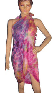 MULTICOLOR TIE DIE VISCOSE PAERO WITH LUREX