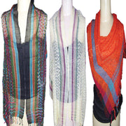 FLAG DESIGN COTTON LONG SCARF
