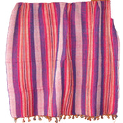 COTTON STRIPE SCARF
