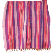 COTTON STRIPE SCARF