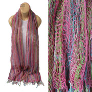 HAND KNITTED GAUZE SCARF