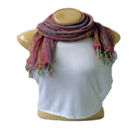 HAND KNITTED GAUZE SCARF