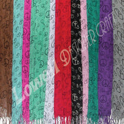 PEACE SIGN SCARF