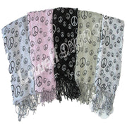 PEACE SIGN SCARF